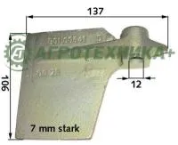 Заслонка 001.00641 лемеха слева для комбайнов Grimme SE 75-20/30/40/50/55