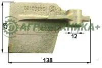 Заслонка 001.00250 лемеха слева для комбайнов Grimme SE 75-20/30/40/50/55