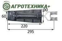 Пружина 076.01893 (076.05845) упорная для комбайнов Grimme SE 75-20/30/40/50/55