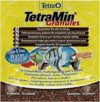 Гранулированный корм для всех видов декоративных рыбок TetraMin Granules, 15 г