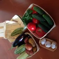 Упаковка для овощей, фруктов, ягод, грибов, яйцо из шпона