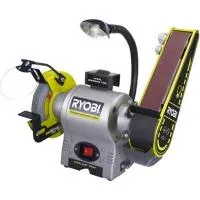 RYOBI RBGL 650 G, Точило, 370 Вт; диск 150х25 мм; лента 50х686 мм; 2850 об/мин; подсветка, арт 27543