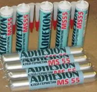 Клей-герметик Adhesion MS55, прозрачный, 290 мл/308 г, 600 мл/636 г