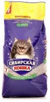 Наполнитель Сибирская кошка Супер комкующийся, 7 кг